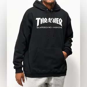 Thrasher Black Hoodie Sweatshirt